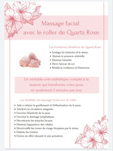 Charger l'image dans la galerie, Rouleau de Quartz rose et pochette léopard