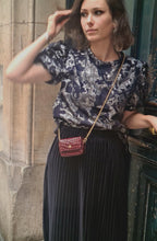 Charger l'image dans la galerie, Jupe Armelle velours plissé noir