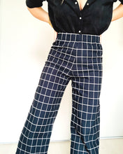 Charger l'image dans la galerie, Pantaton à carreaux marine Bobbie