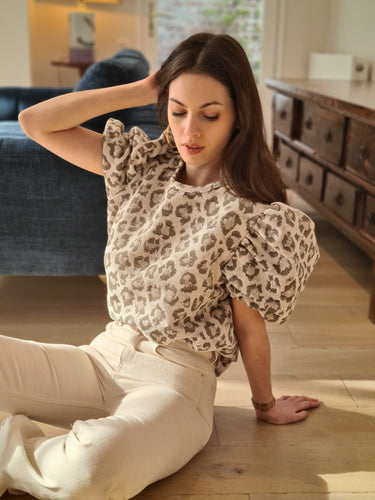 Blouse écrue léopard Coco Panache