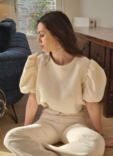 Blouse laine ivoire Coco Panache