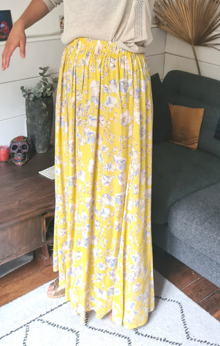 jupe longue a fleurs coco panache