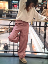 Charger l&#39;image dans la galerie, Pantalon Lana chevron fushia
